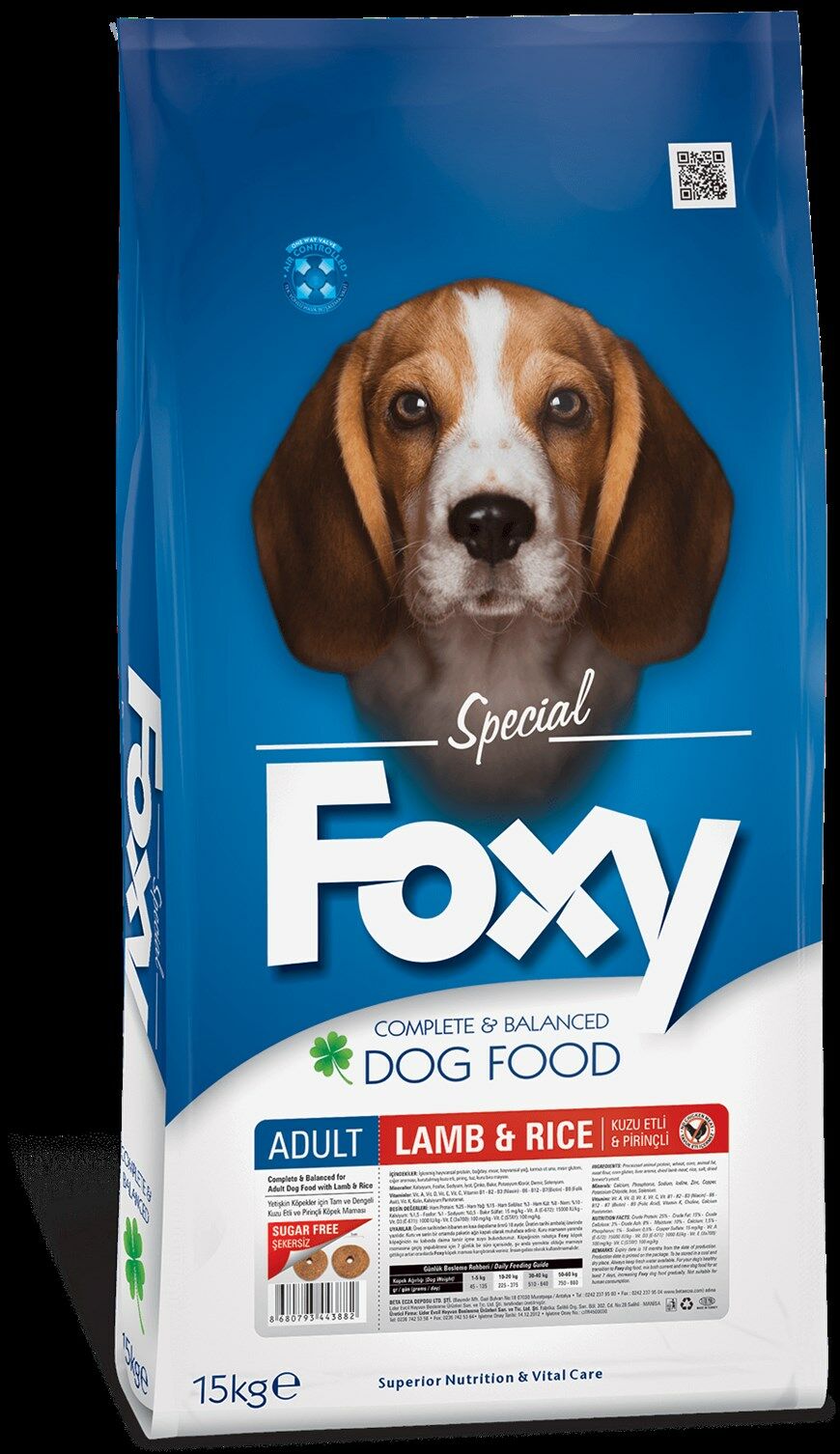 Foxy Köpek Maması 15 Kg Kuru Lamb Rice