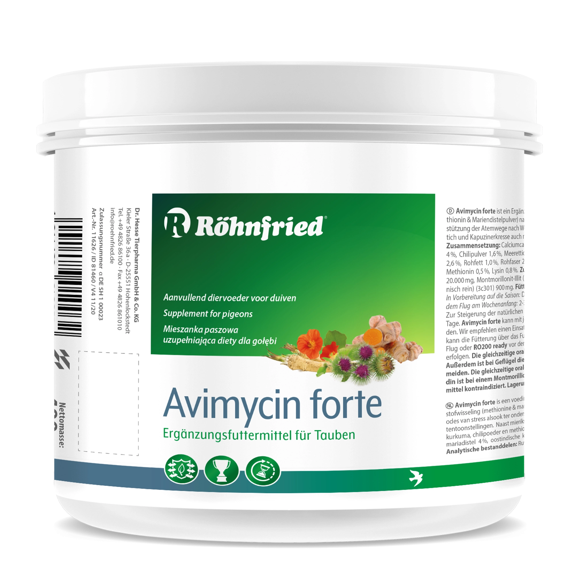 Röhnfried Avimycin Forte Bitkisel Solunum Yolu Destekleyici 400 gr