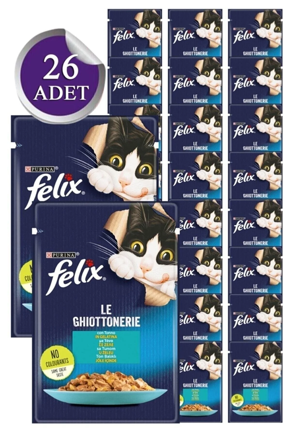 Purina%20Felix%20Ton%20Balıklı%20Yetişkin%20Kedi%20Yaş%20Maması%2026%20X%2085%20gr