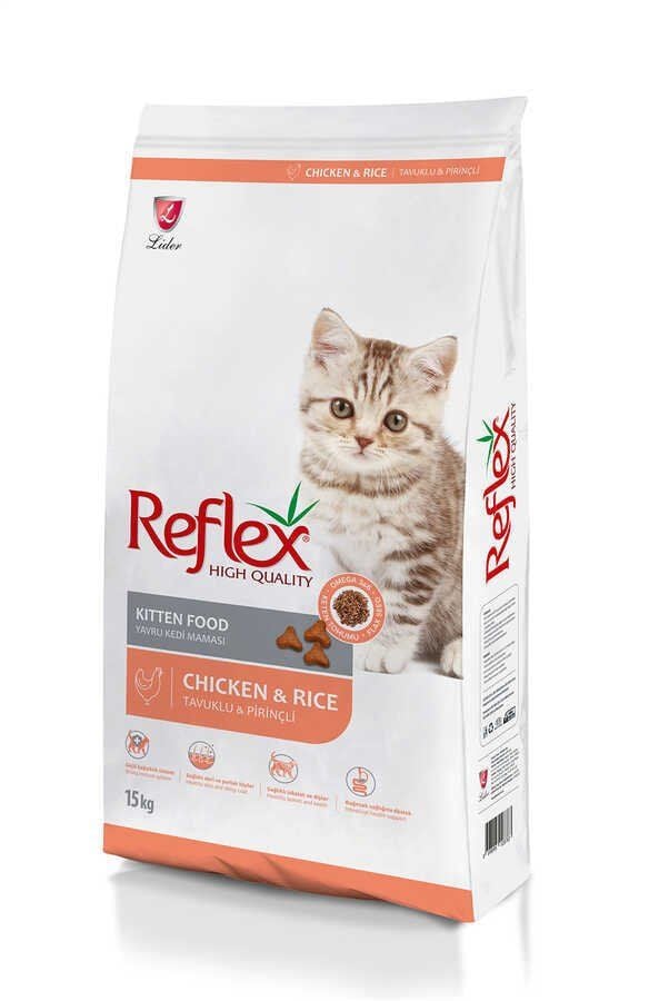 REFLEX YAVRU KEDİ MAMASI TAVUKLU 15+1 KG