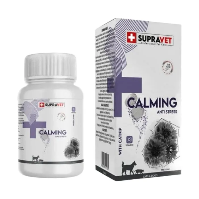 Supravet Kedi ve Köpekler İçin Sakinleştirici Calming Tablet ve Vitamin 75’li