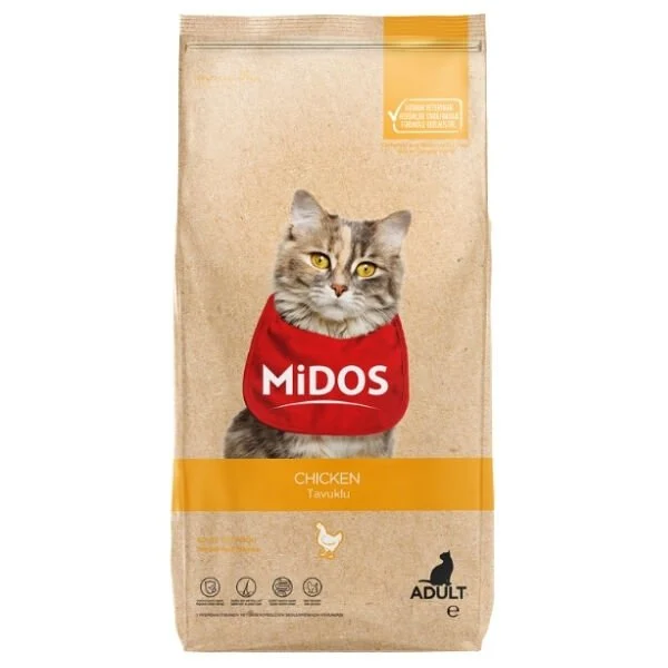 Midos Tavuklu Yetişkin Kedi Maması 15 kg