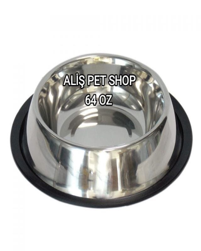 ALİŞPETSHOP ÇELİK MAMA KABI 64 oz