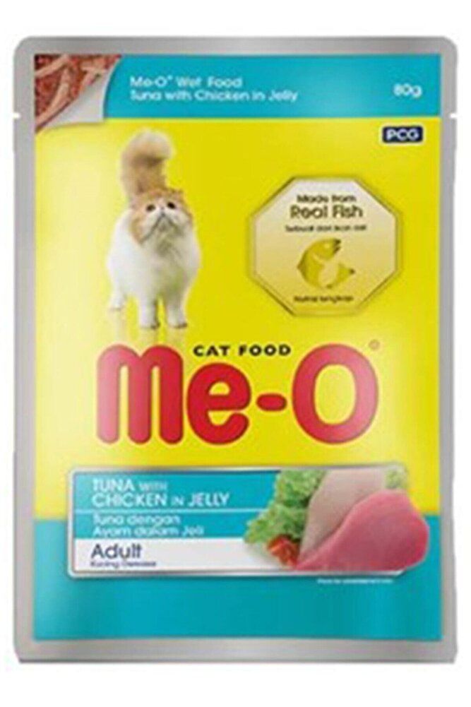 Me-o Kedi Yaş Maması Jöle Içinde Ton Balıklı Ve Tavuklu 80 gr
