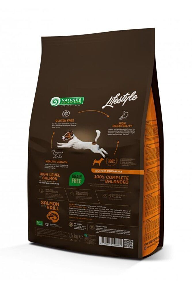 Nature’s Protection Lifestyle Tahılsız Somonlu Ve Karidesli Yavru Köpek Maması 1.5 Kg