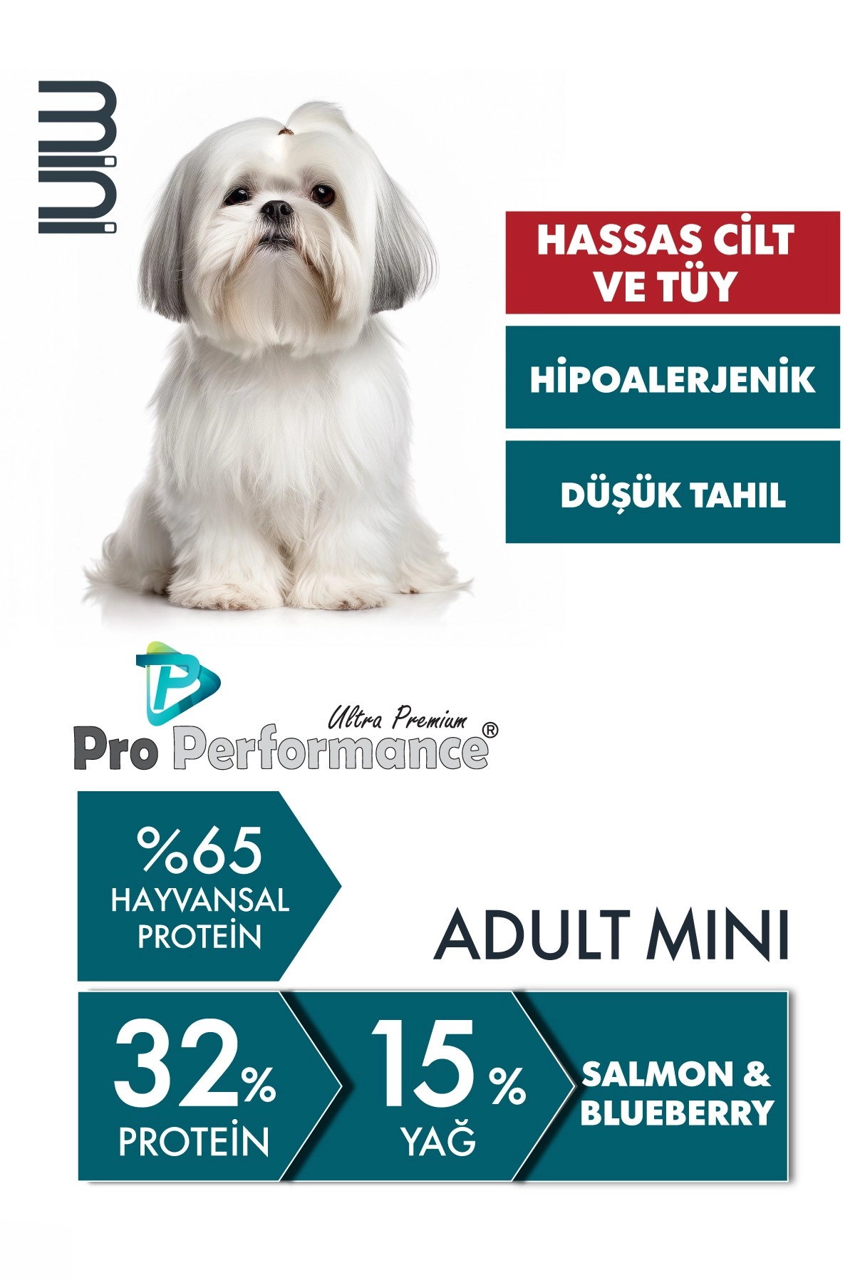 Pro Performance Somonlu ve Yaban Mersinli Küçük Irk Yetişkin Köpek Maması 2 kg