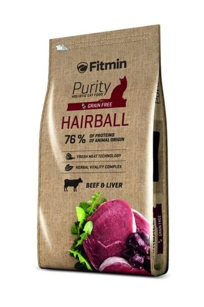 Purity Hairball Sığır Ve Ciğerli Tahılsız Yetişkin Kedi Maması 1,5kg