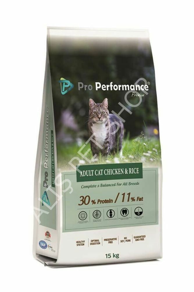 ﻿Pro Performance Tavuklu Ve Pirinçli Yetişkin Kedi Maması 15 Kg