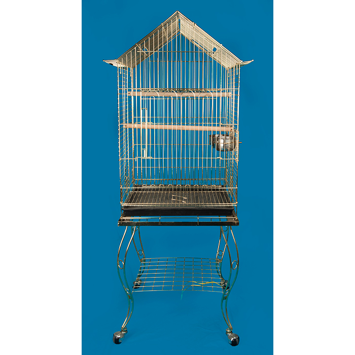 ALİŞPETSHOP Papağan Kafesi Sehpalı 934 GOLD 51x51x139 Cm
