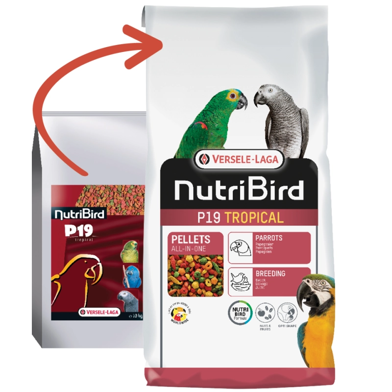 Versele Laga Nutrıbırd P19 Tropıcal Papağan Pelet Yem 10kg