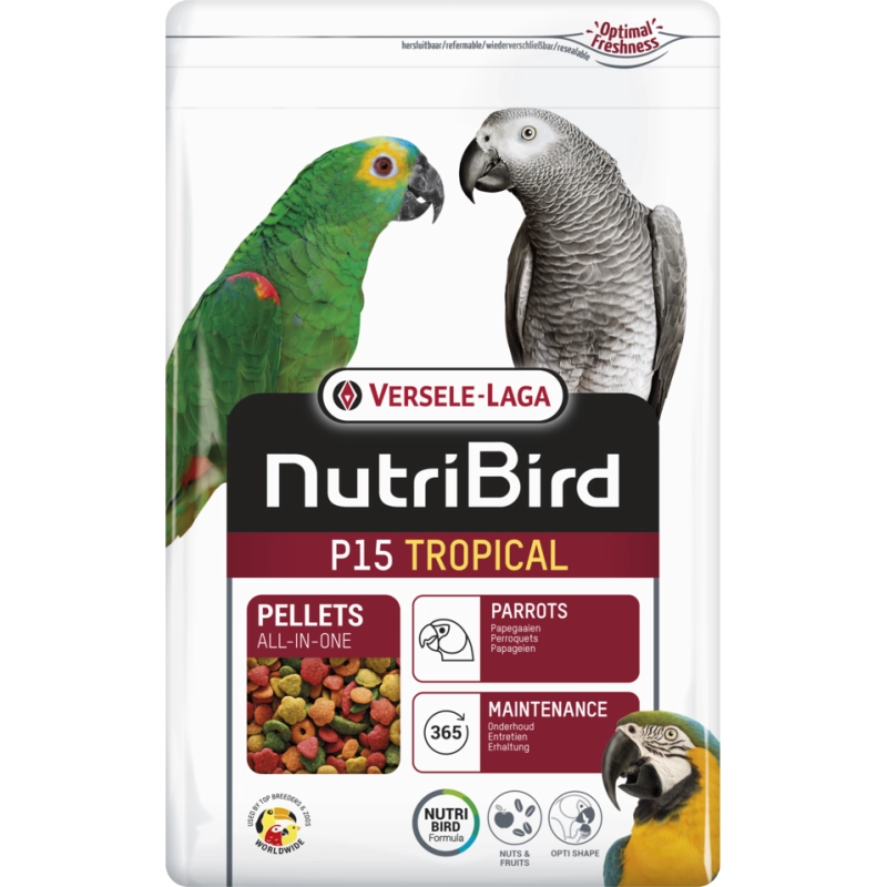 Nutribird P15 Tropikal Papağanlar Için Pelet Yem 10 Kg