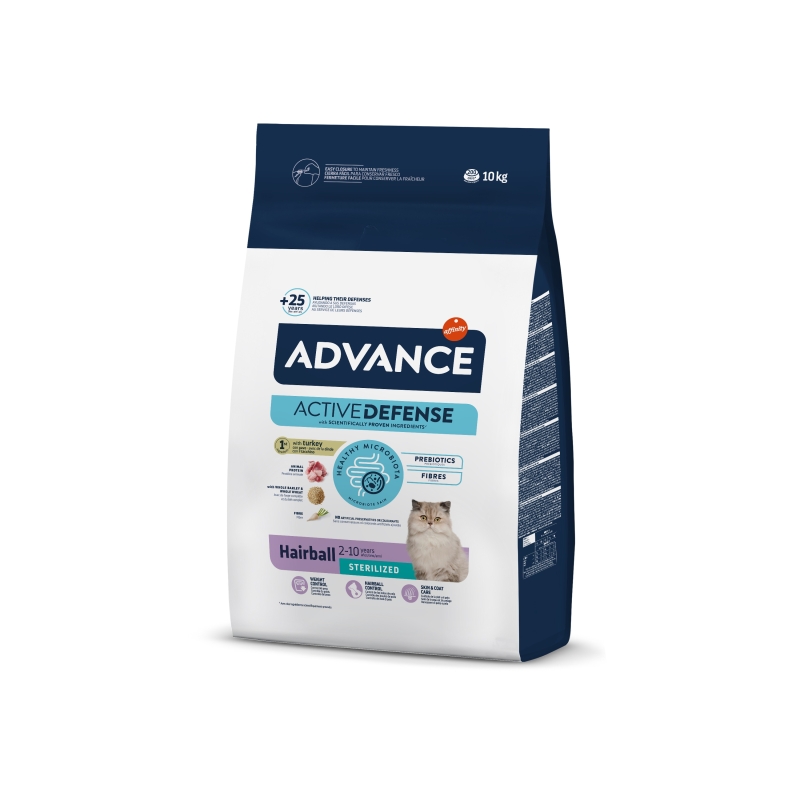ADVANCE CAT STERILIZED HAIRBALL 10 KG