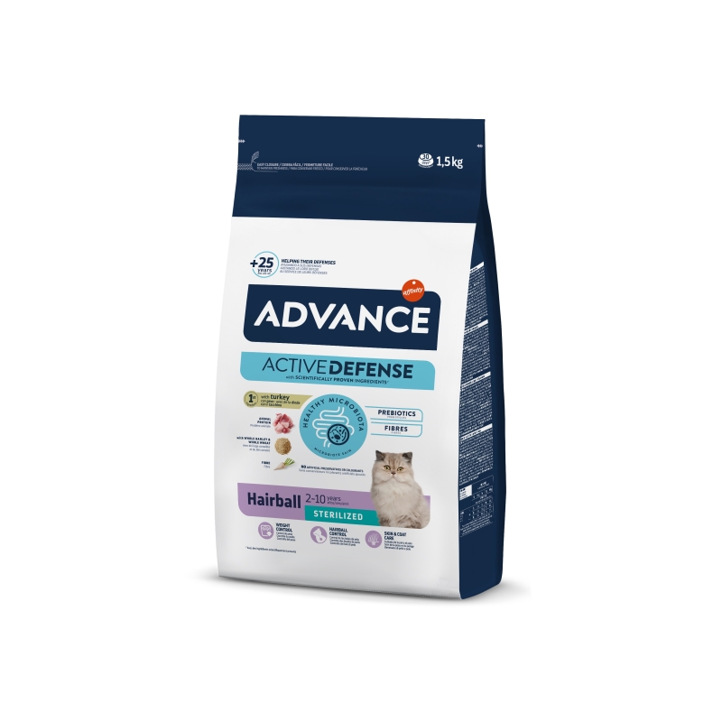 ADVANCE CAT STERILIZED HAIRBALL 1.5 KG