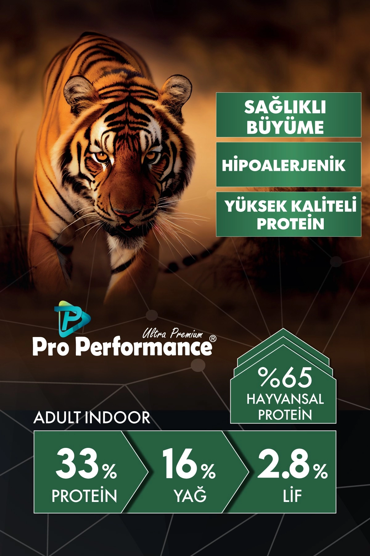 Pro Performance Kuzulu ve Pirinçli Yetişkin Kedi Maması 2 Kg