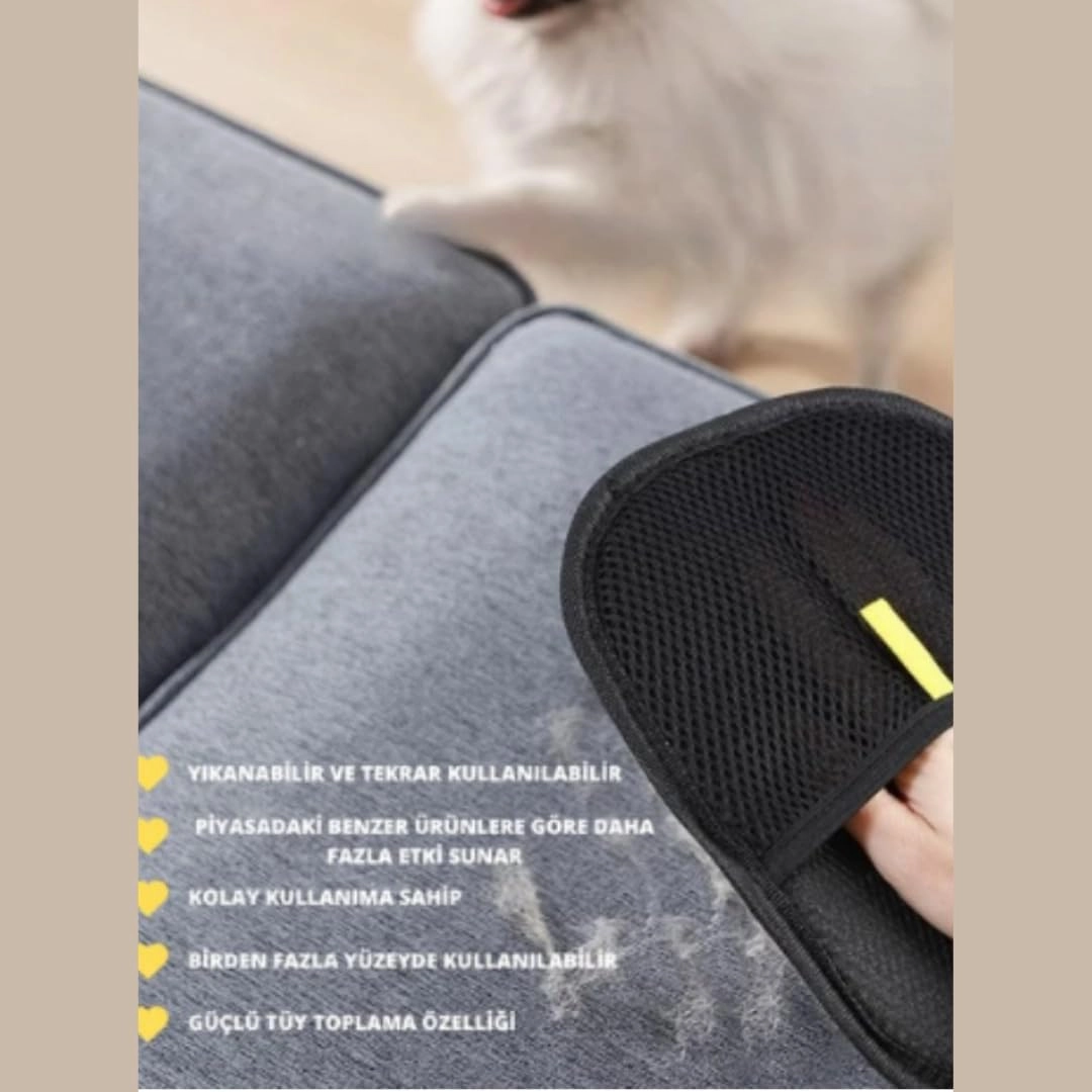 Kedi Köpek Tüy Toplayıcı Çift Taraflı Statik Eldiveni Giysi Halı Elbise Mobilya için Statik Tüy Temizleme Eldiven Kolay ve Pratik