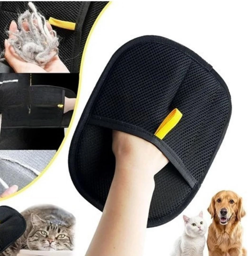 Kedi Köpek Tüy Toplayıcı Çift Taraflı Statik Eldiveni Giysi Halı Elbise Mobilya için Statik Tüy Temizleme Eldiven Kolay ve Pratik