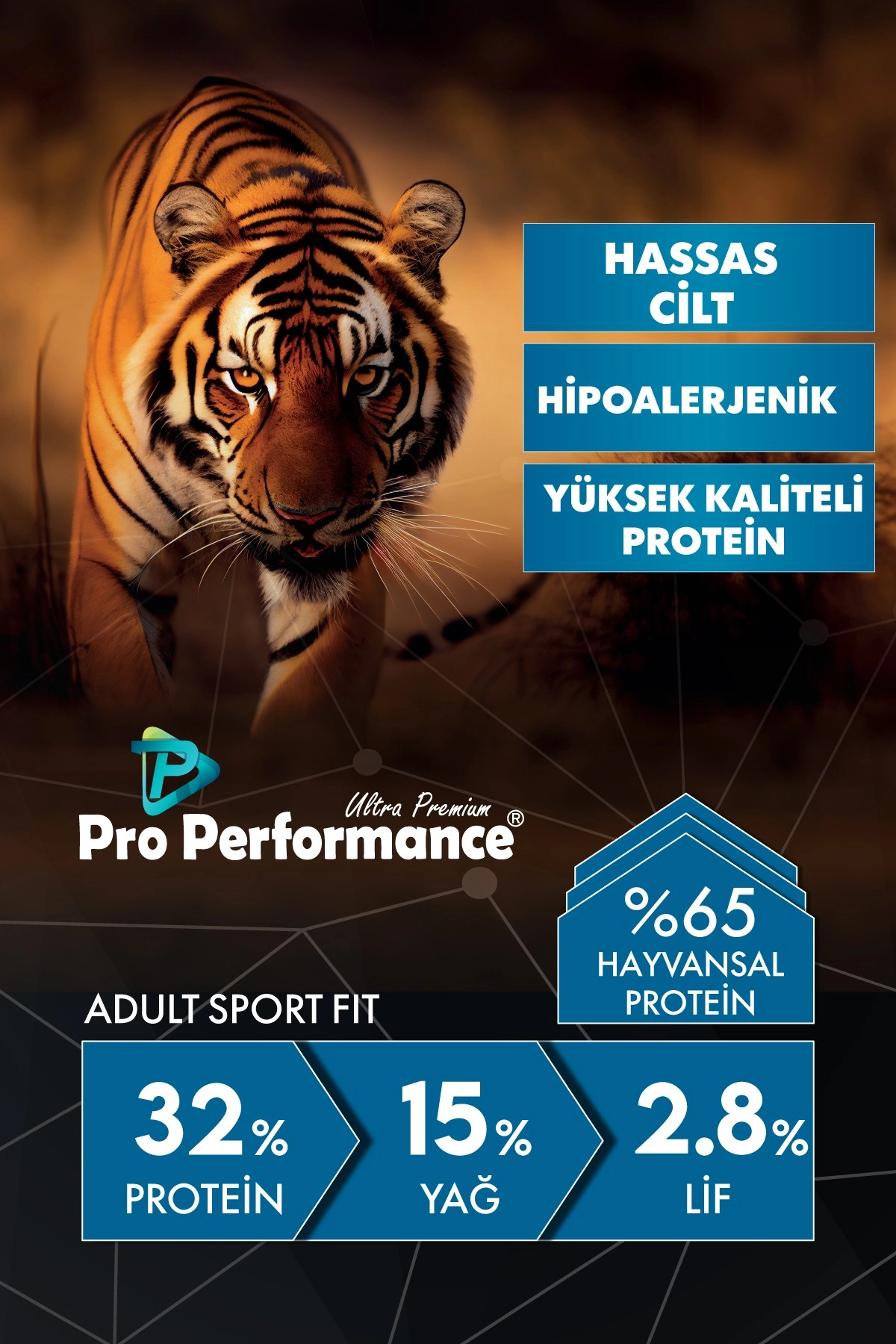 Pro Performance Kızılcıklı Tavuklu Karidesli ve Somonlu Yetişkin Kedi Maması 15 Kg