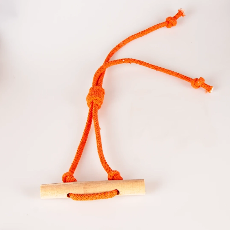 LEPUS AHŞAP DİŞ İPİ 55 CM LACİVERT MÜRDÜM TURUNCU