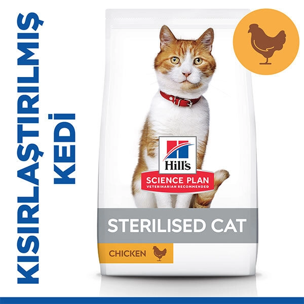 Hills Young Sterilised Tavuklu Kisirlastirilmis Kedi Mamasi 10kg