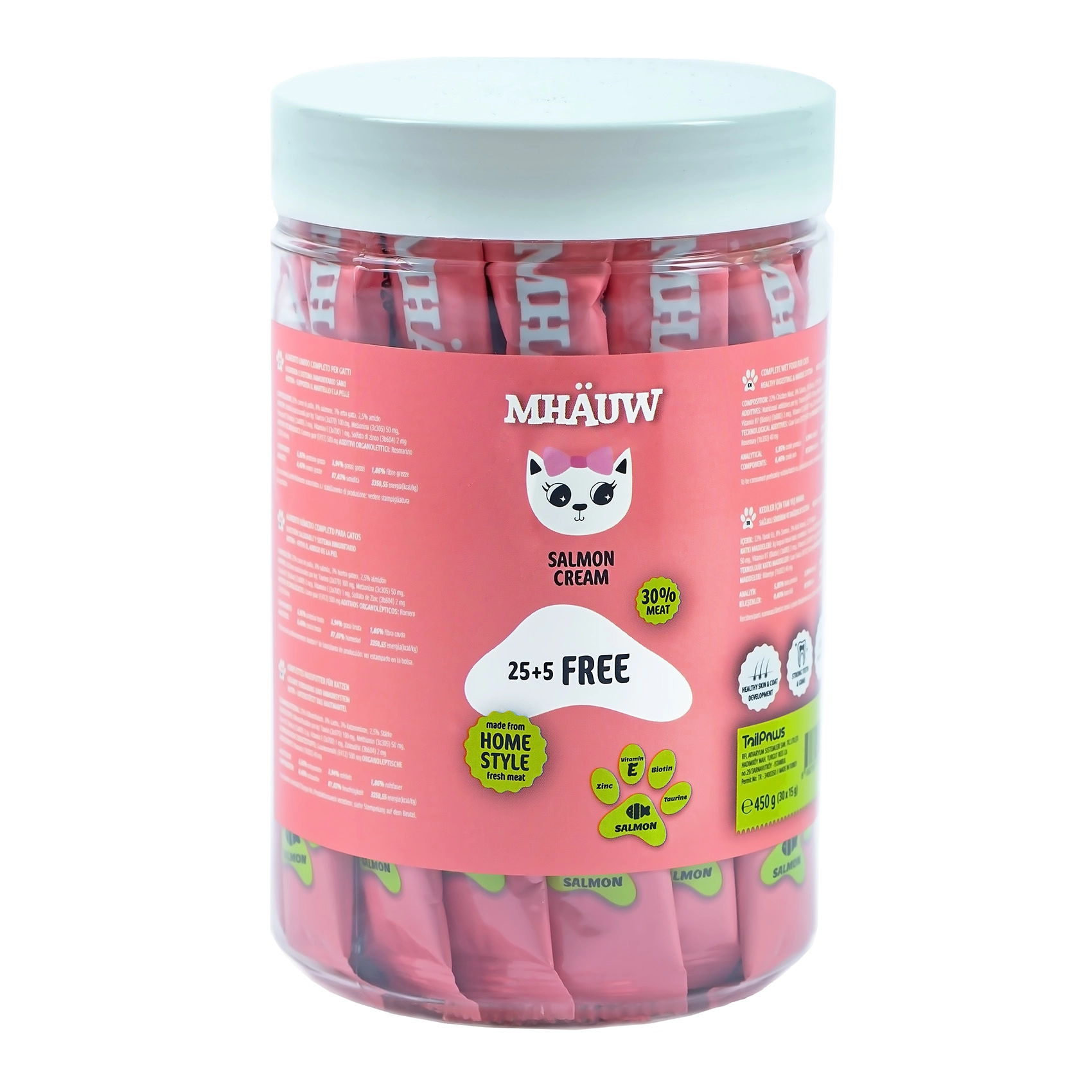 Mhauw Somonlu Kedi Kreması – 15g x 30