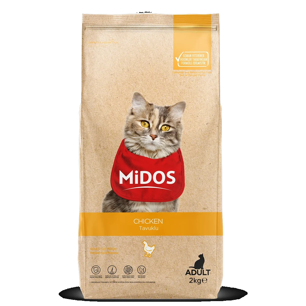 Midos Tavuklu Yetişkin Kedi Maması 2kg