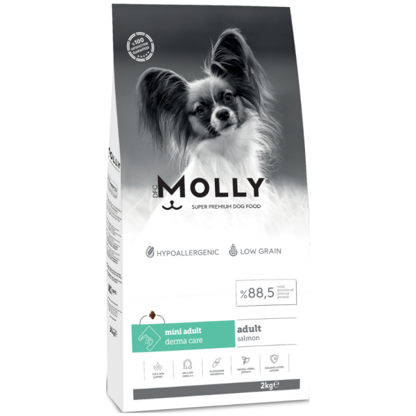 Molly Hipoalerjenik Somonlu Küçük Irk Yetişkin Köpek Maması 2kg