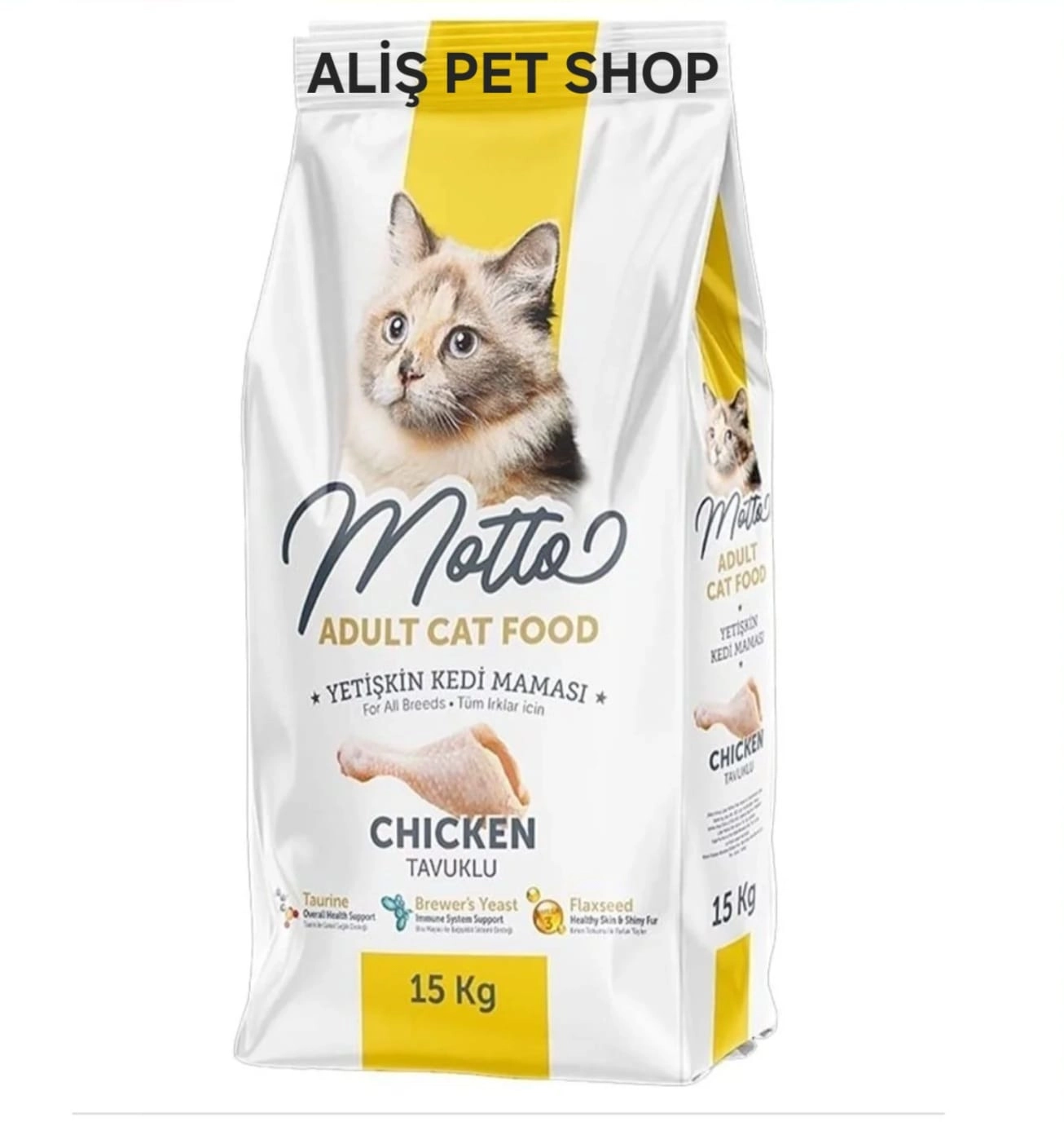 Motto Yetişkin Kediler İçin Tavuklu Kuru Mama 15 Kg