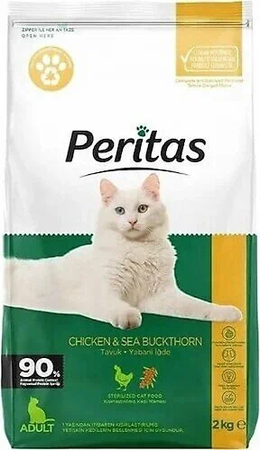 Peritas Tavuklu Kısırlaştırılmış Yetişkin Kedi Maması 2 kg