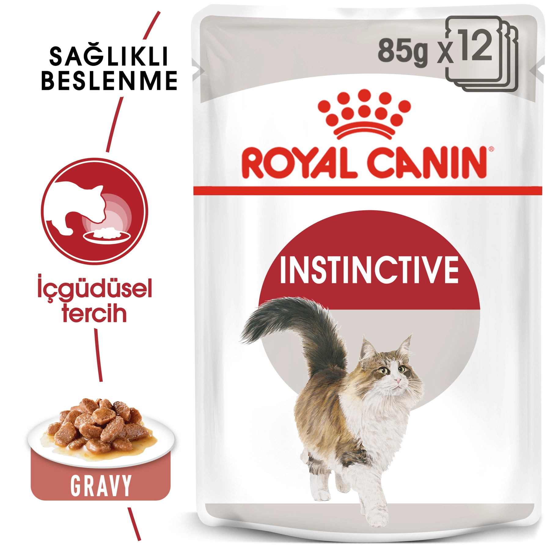 Royal Canin Instinctive Gravy Kedi Konservesi 12x85gr