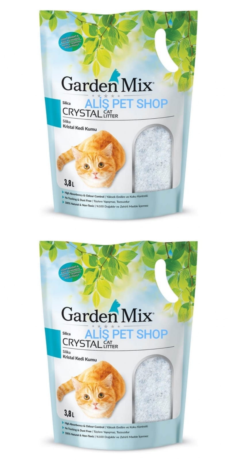Gardenmıx Sılıca Kedi Kumu 1.4 Kg - 3.8 L X 2 ADET