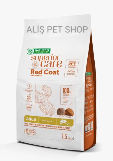 Nature’s Protection Tahılsız %80 Hayvansal Proteinli Somonlu Küçük Irk Kızıl Köpek Maması 1.5 Kg