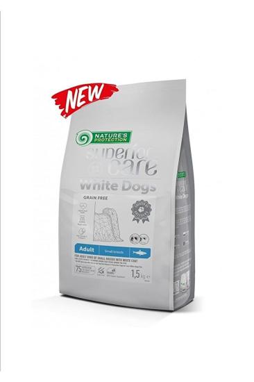 Nature’s Protection Superior Care White Dogs Tahılsız Ringa Balıklı Beyaz Köpek Maması 1.5 Kg