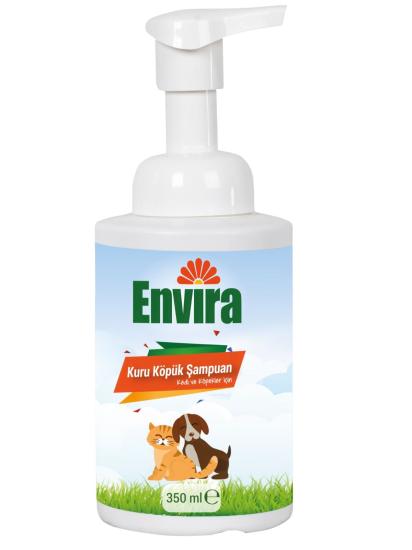 ENVİRA KEDİ KÖPEK KURU KÖPÜK ŞAMPUAN  350 ml