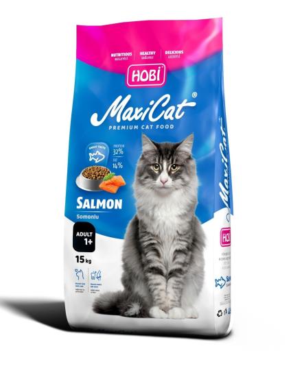 Hobi Maxi cat Somonlu Yetişkin Kedi Maması 15 kg