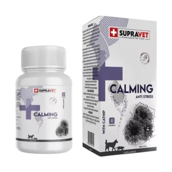Supravet Kedi ve Köpekler İçin Sakinleştirici Calming Tablet ve Vitamin 75’li