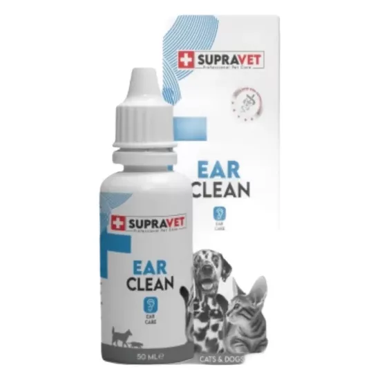 Supravet Ear Clean Kedi Köpek Kulak Temizleme Solüsyonu 50 Ml