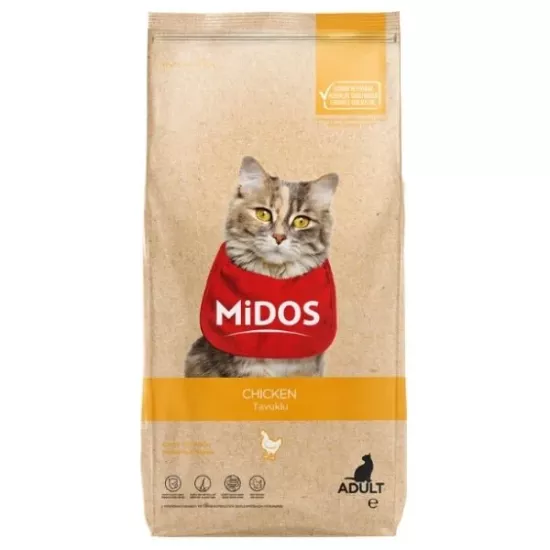 Midos Tavuklu Yetişkin Kedi Maması 15 kg