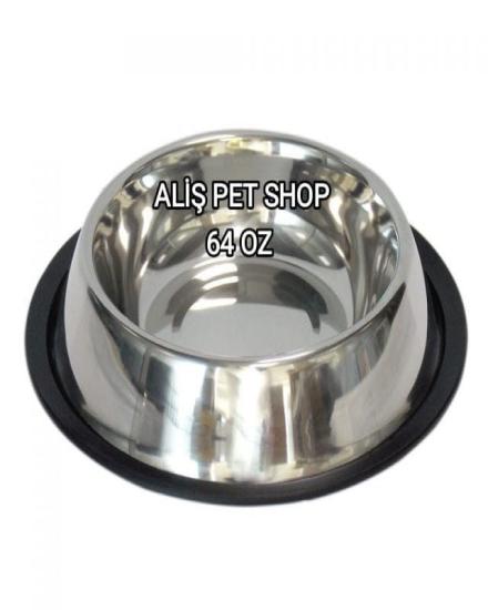 ALİŞPETSHOP ÇELİK MAMA KABI 64 oz