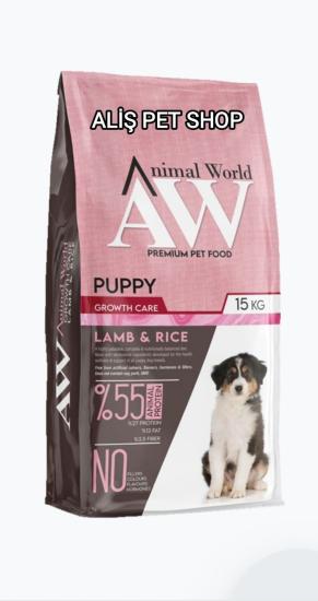 ANİMAL WORLD Kuzu Etli Pirinçli Yavru Köpek Maması 15 Kg