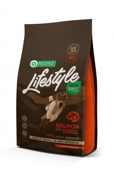 Nature’s Protection Lifestyle Tahılsız Somonlu Ve Karidesli Küçük Irk Yetişkin Köpek Maması 1,5kg