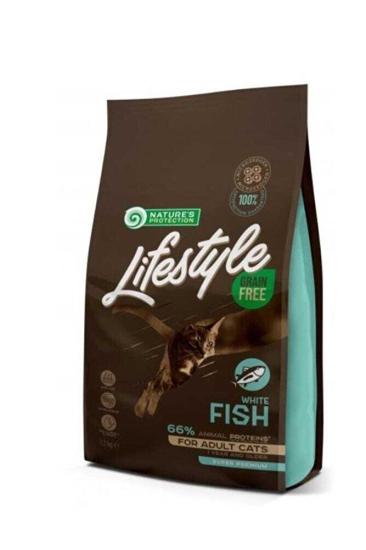 Nature’s Protection Beyaz Balıklı Yetişkin Kedi Maması 1,5 Kg