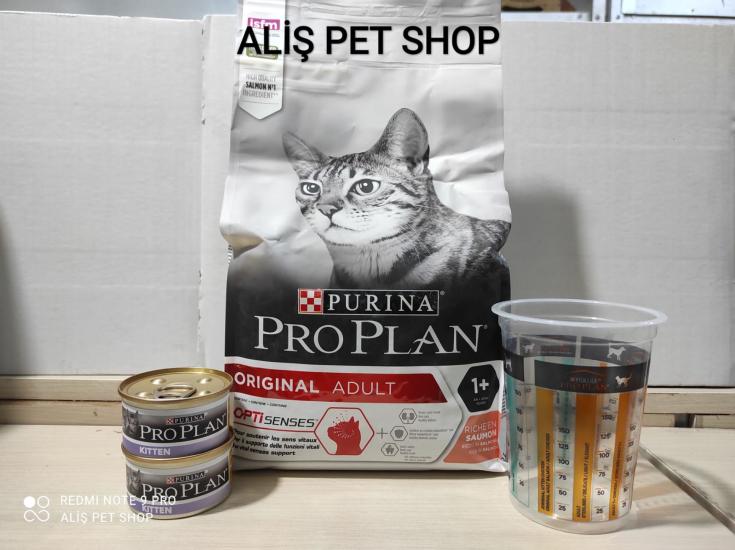 Pro Plan Somon ve Pirinçli Yetişkin Kedi Maması 1,5kg (2×85 Gr Yaş Mama Hediyeli)