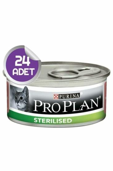 Proplan Sterilised Somonlu Kısırlaştırılmış Kedi Konservesi 85 Gr X 24