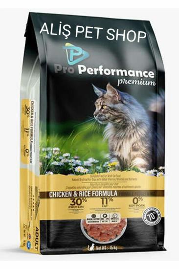 ﻿Pro Performance Tavuklu Ve Pirinçli Yetişkin Kedi Maması 15 Kg