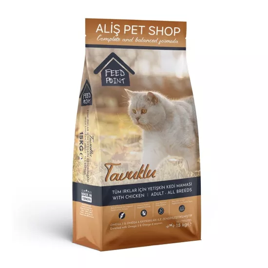 Feed Point Tavuklu Yetişkin Kedi Maması 15 Kg