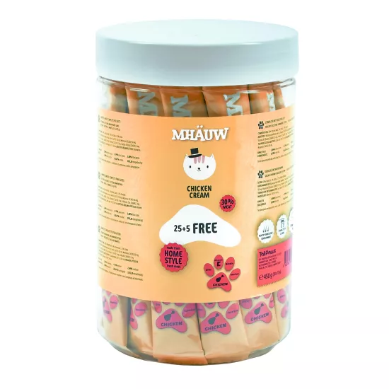 Mhauw Tavuklu Kedi Kreması – 15g x 30