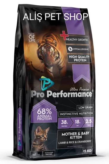 Pro Performance Kuzulu ve Pirinçli Mother & Baby Anne Yavru Kedi Maması 15 Kg