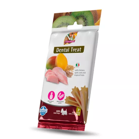 N&D Tropical Selection Tavuklu ve Tropikal Meyveli Küçük Irk Yetişkin Köpek Maması 60gr (7’li)