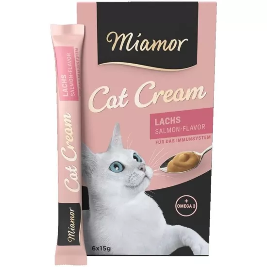 Mıamor Cream Somonlu Kedi Ödülü 6x15 Gr