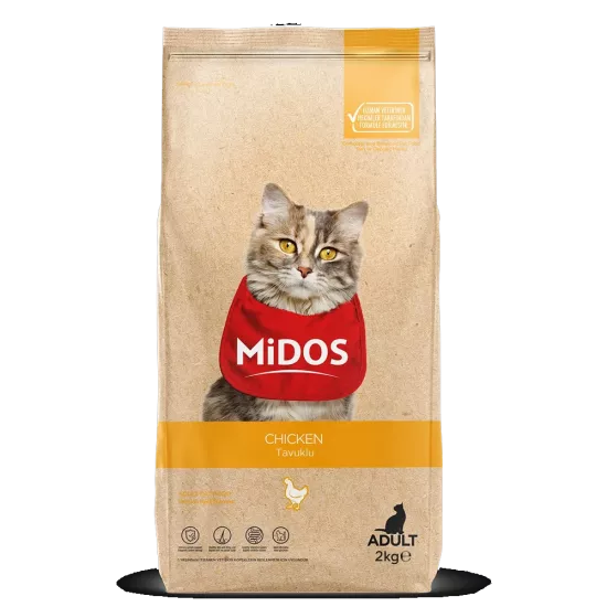 Midos Tavuklu Yetişkin Kedi Maması 2kg